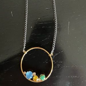 Sabika multi stone circle necklace